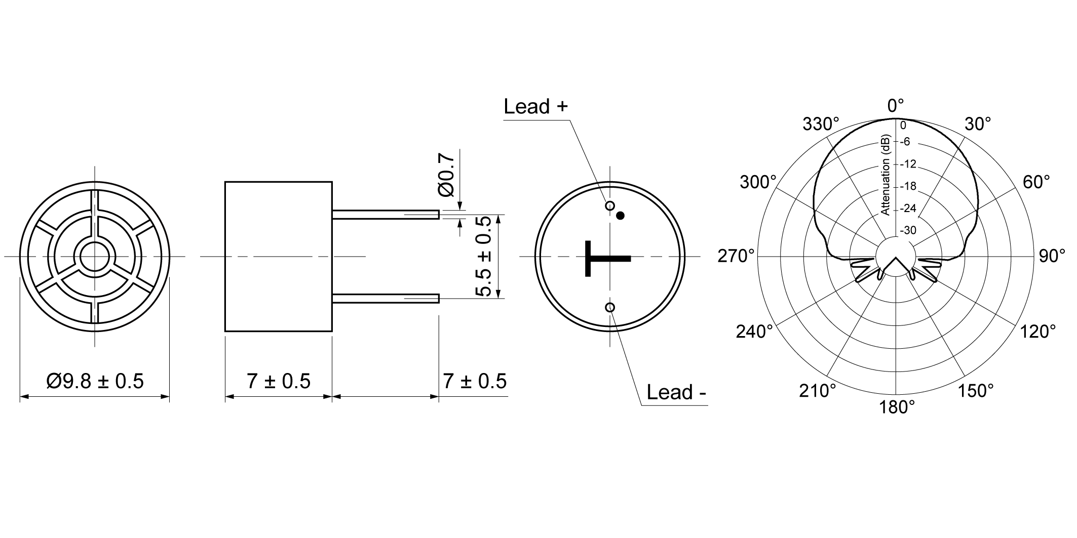 UO10-T40PBP Mechanical Drawing